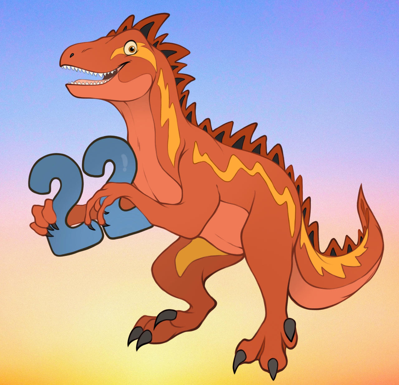 My dinosaur/raptor character by sketchyanniee on DeviantArt