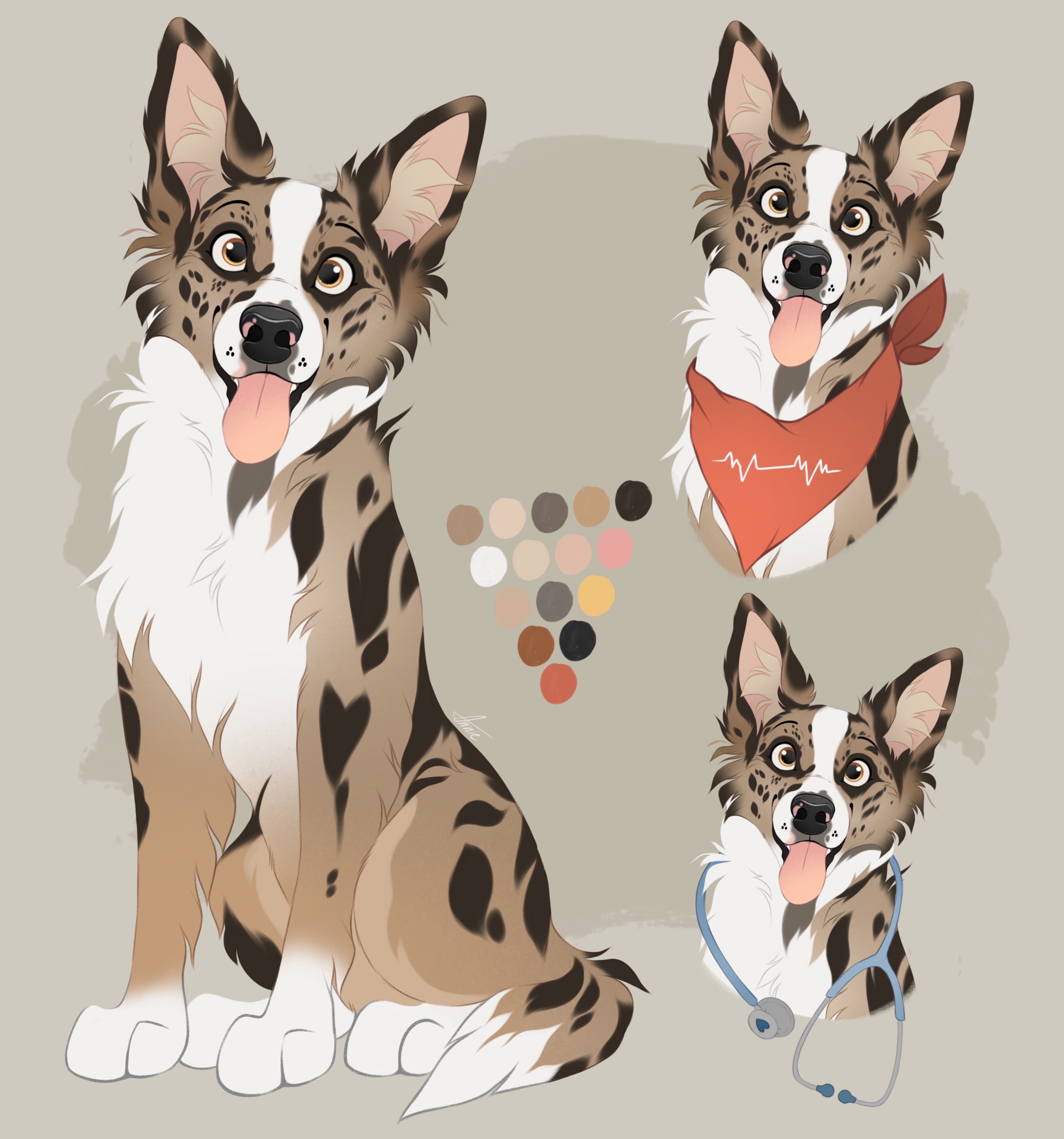 Border Collie Pulse by sketchyanniee on DeviantArt