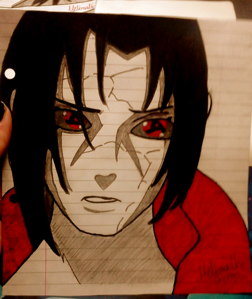 how to draw itachi uchiha shippuden