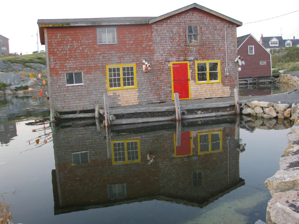 Red Brick Building w/ Reflection