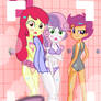 The Cutie Mark Crusaders in the shower