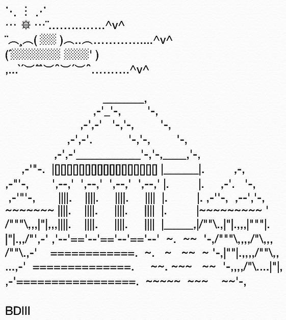 Parthenon Ascii Parthenon Text Art by Yari-Ashigaru on DeviantArt
