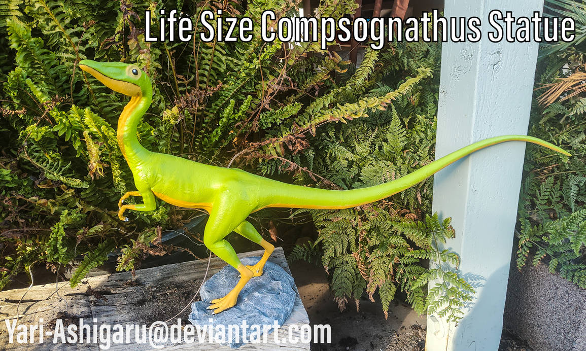 Life size compsognathus statue by Yari-Ashigaru on DeviantArt