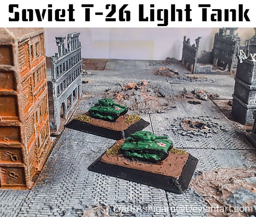 Soviet T-26 Light Tanks by Yari-Ashigaru on DeviantArt
