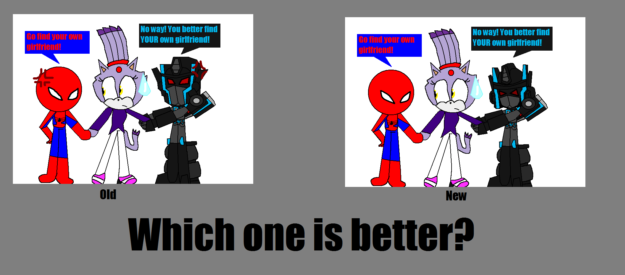 Spidaze Spidaze or Scouraze comparrison by Deceptihog001 on DeviantArt