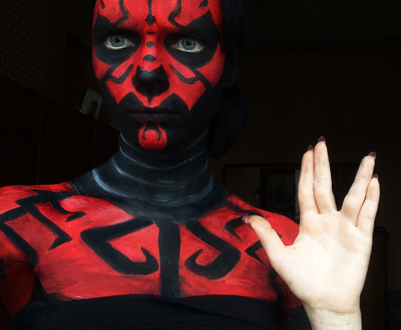 Death Maul makeup :)