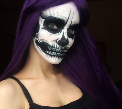 Skull makeup - Halloween 2016 by IraNyaaasha