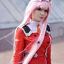 Zero two cosplay from Darling in the franxx