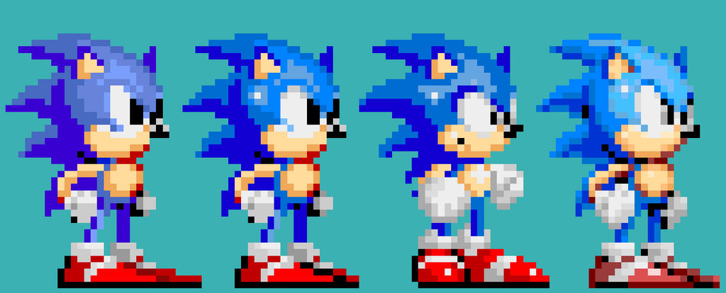 Sonic Pixel Sprites 1991 2018 By Mazecube24 On Deviantart