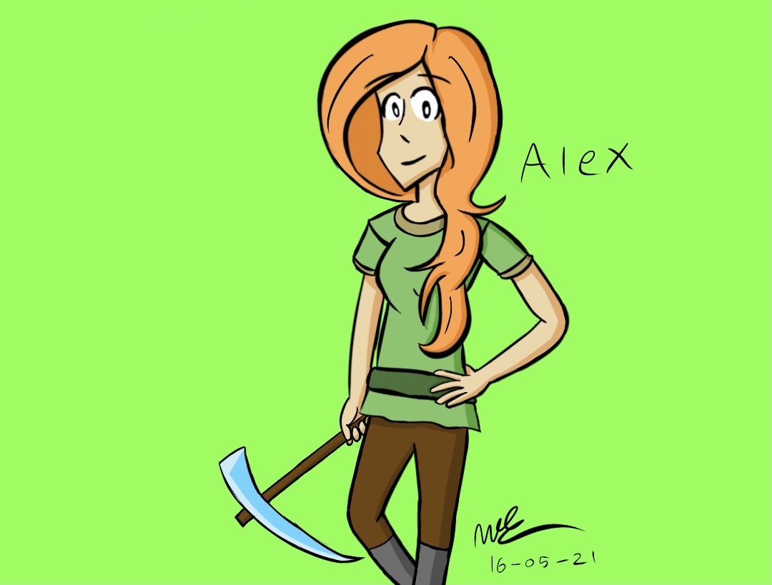 Minecraft Disorted Alex Alex From Minecraft by Mazecube24 on DeviantArt