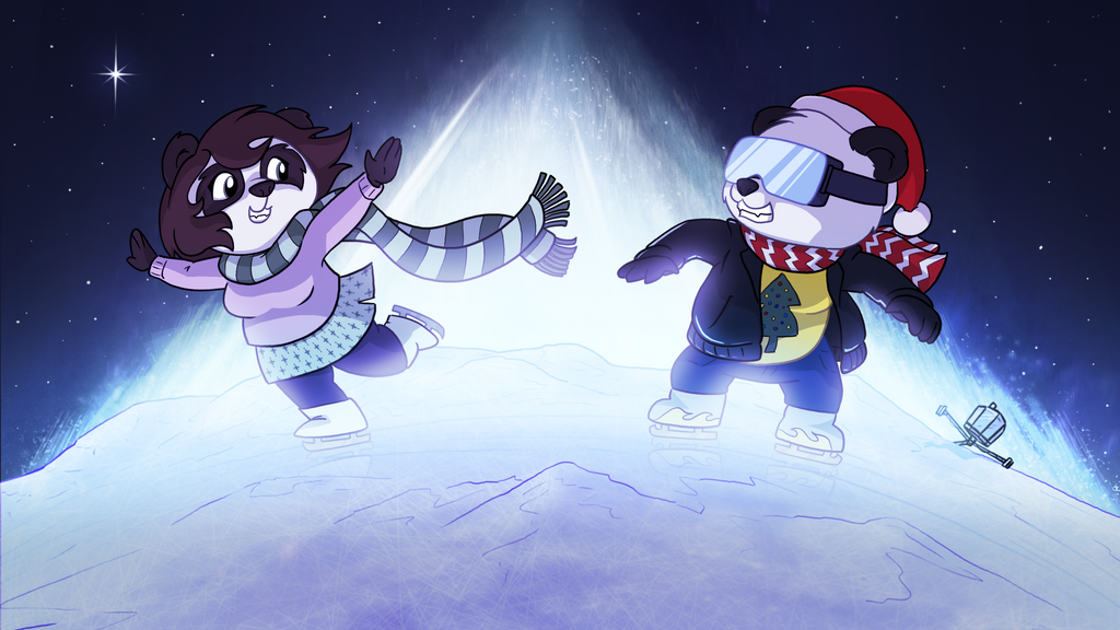 Funky Panda youtube art - December 2014