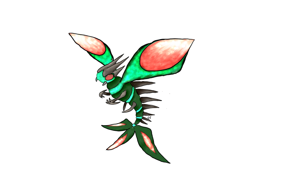 Flygon and Yanmega Fusion by EllieSketches on DeviantArt
