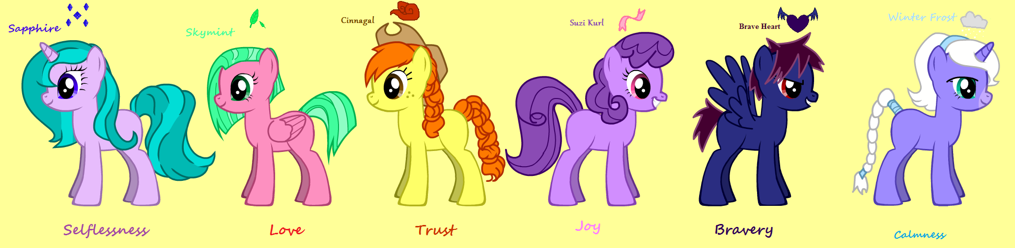 My mane six ponies