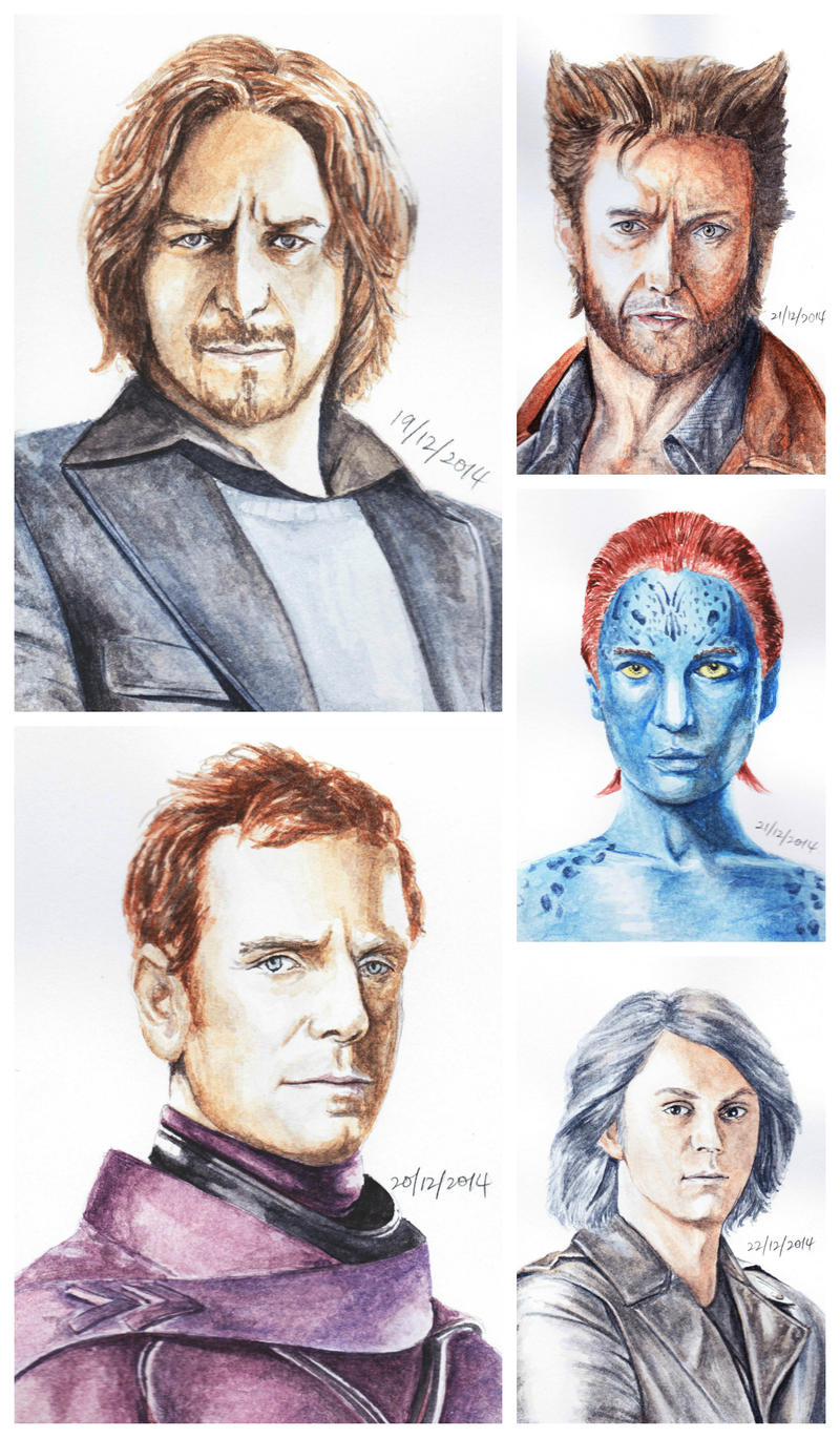 X-Men DoFP Portraits 1 by bloofeesh on DeviantArt