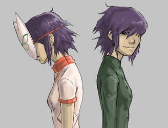 Noodle and Cyborg Noodle