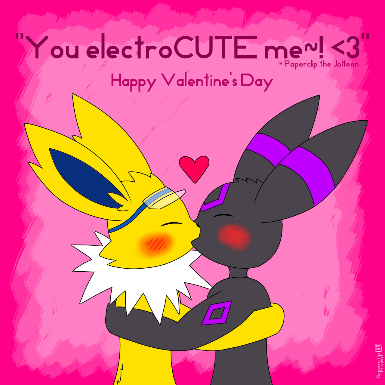 ''You electroCUTE me!'' by Paperclips95 on DeviantArt