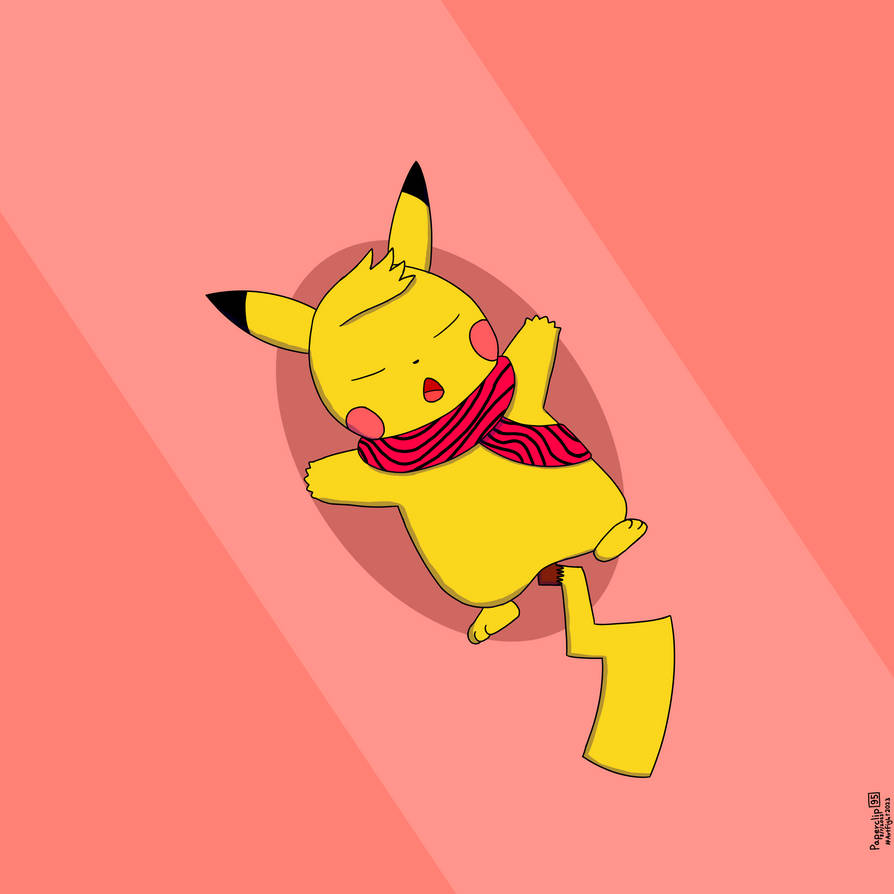 Shiny Sleeping Pikachu In Pokemon Camp by Alyssa-ThePikachu on