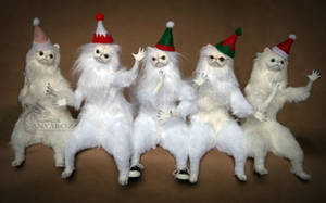 Christmas Persian Cat Room Guardians