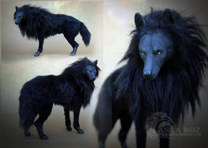 Onyx Wolf Room Guardian (FOR AUCTION)