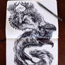 Scarlet Shadow Dragon Drawing