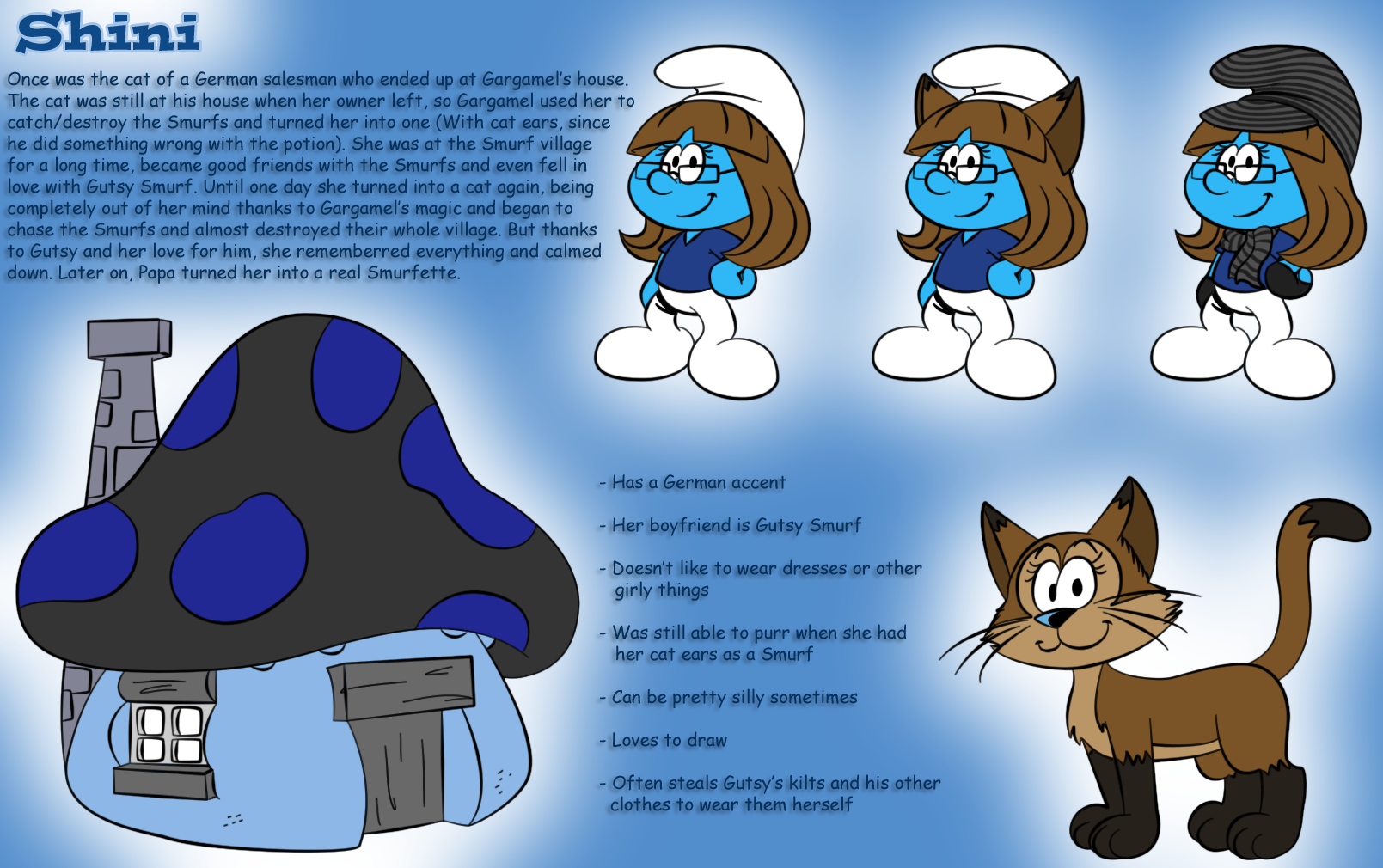 Shini Smurf sheet