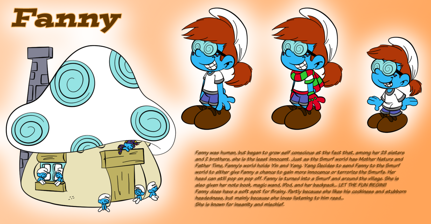 Fanny Smurf Sheet