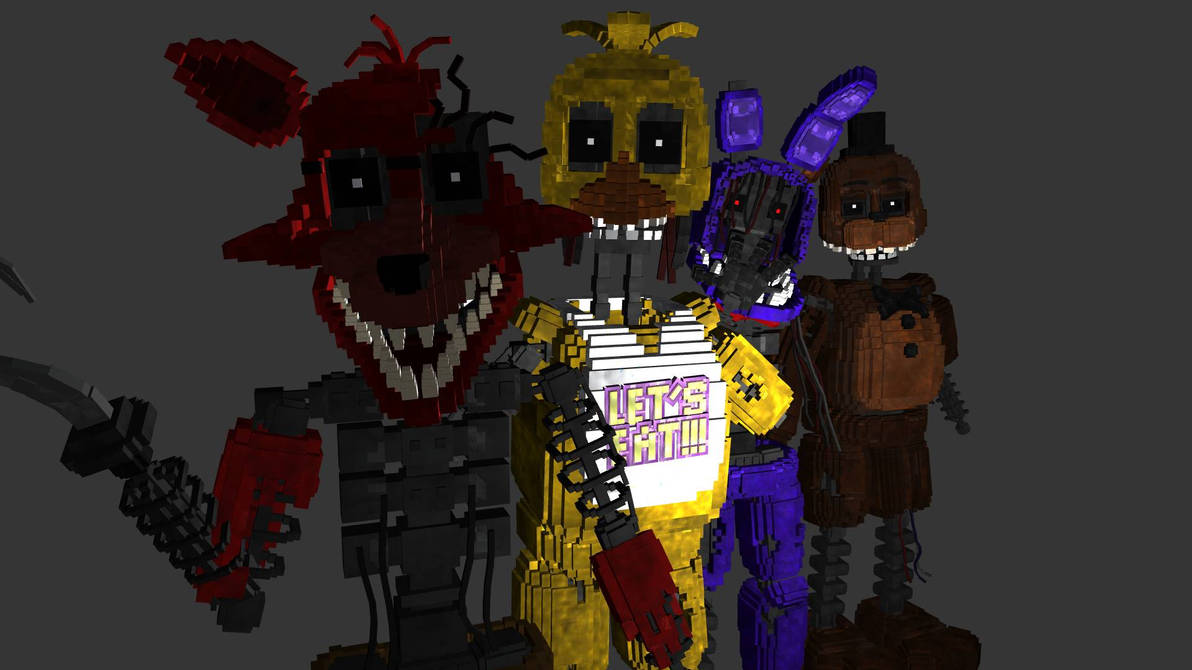 FNaF withered animatronics by SlavkaPlaytyr on DeviantArt