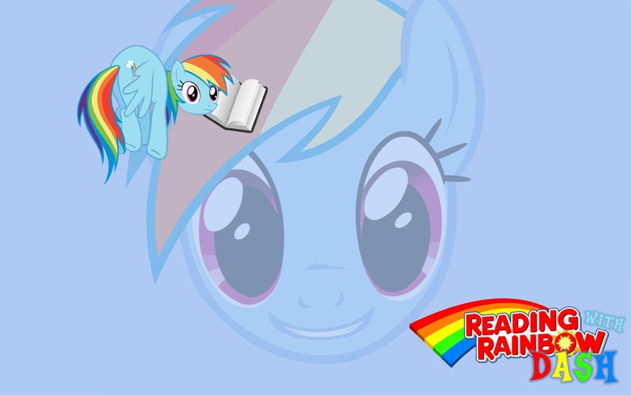 Reading with Rainbow Dash