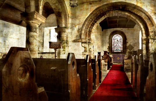 Edlingham Church textured 2