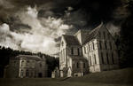 Brinkburn Priory mono by newcastlemale