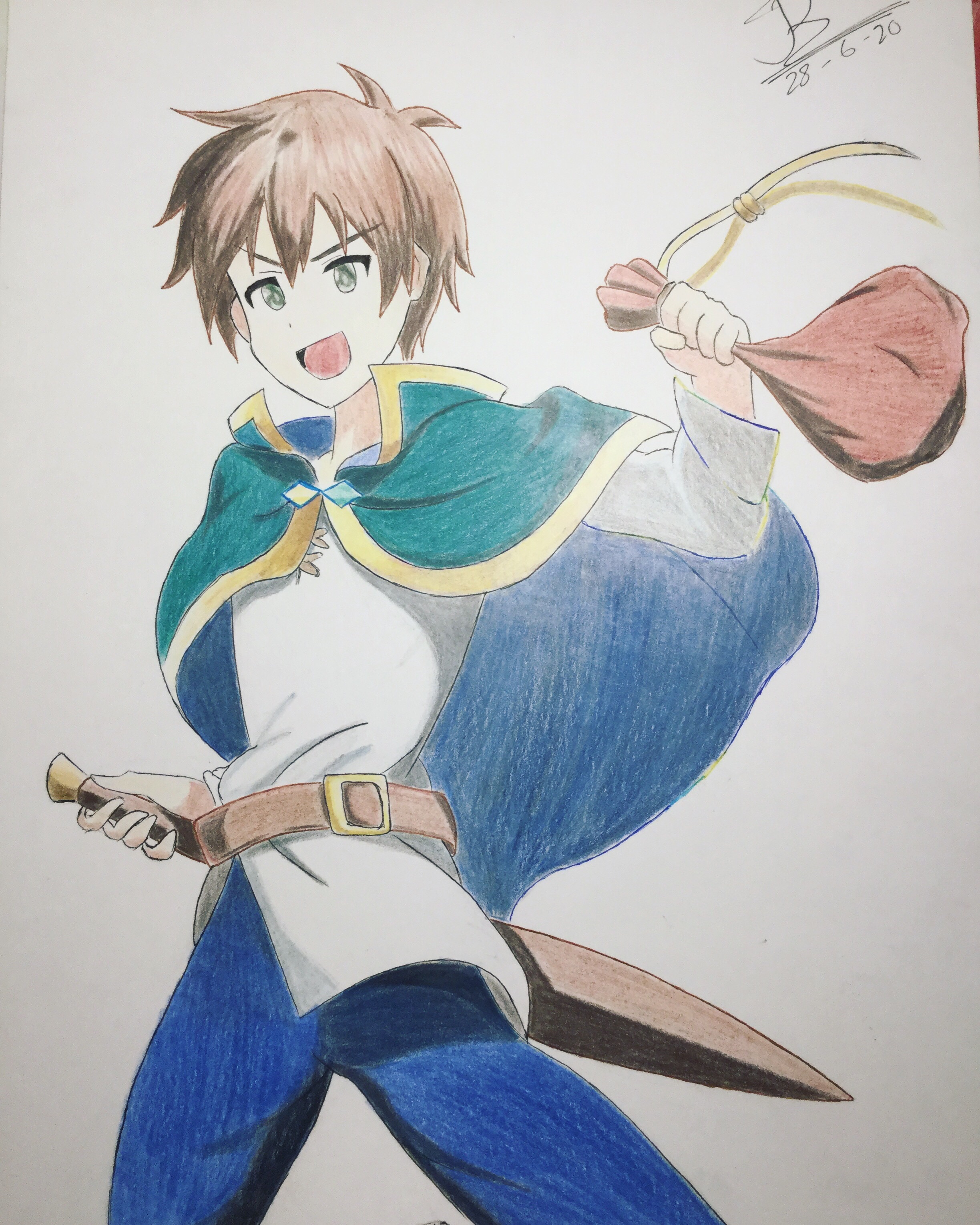 Satou Kazuma from Konosuba by BlackMoonDragon7 on DeviantArt