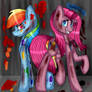 Rainbow dash and Pinkamena (remake)