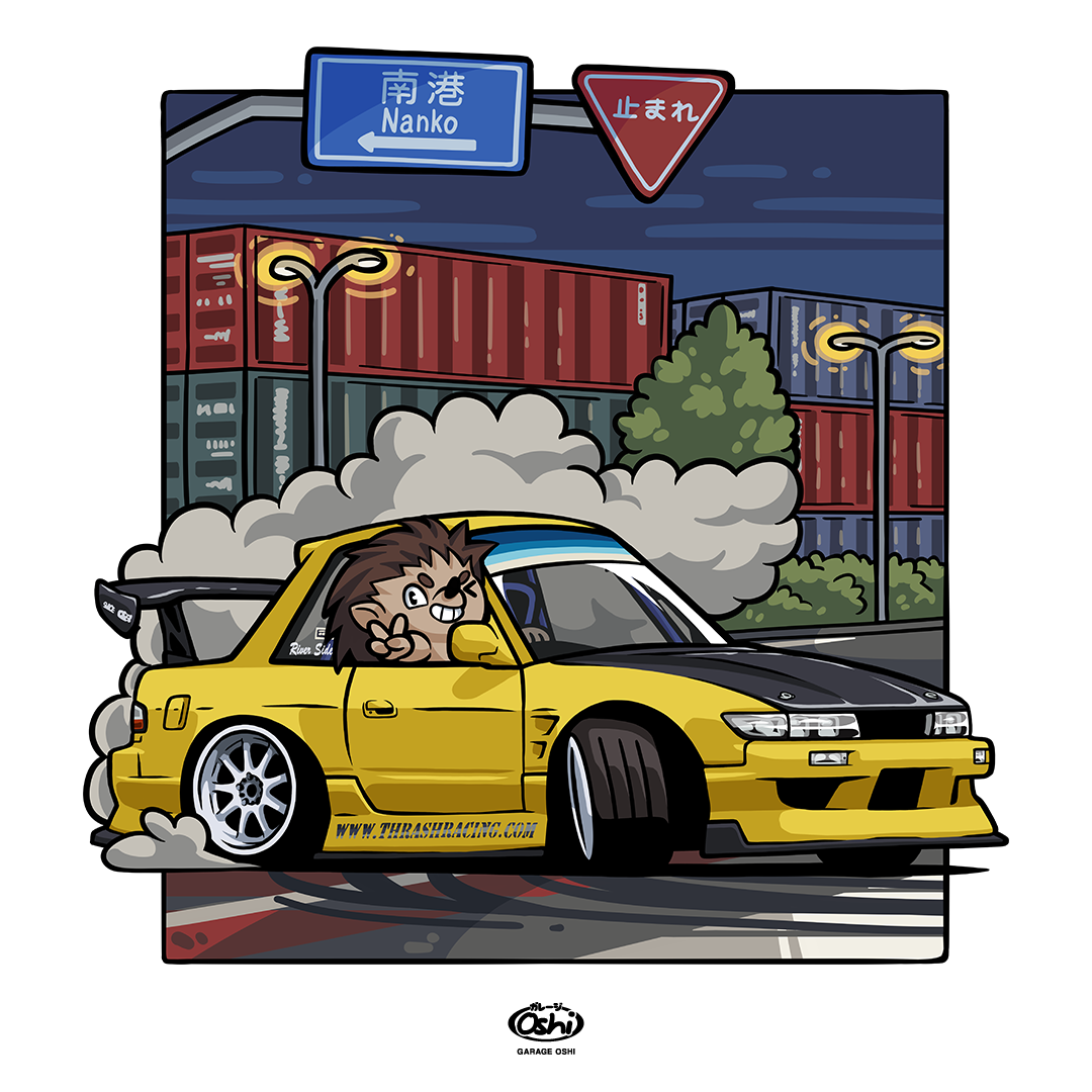 Chibi Racer Thrash Racing Nissan Silvia S13 chibi car by garageoshi on DeviantArt