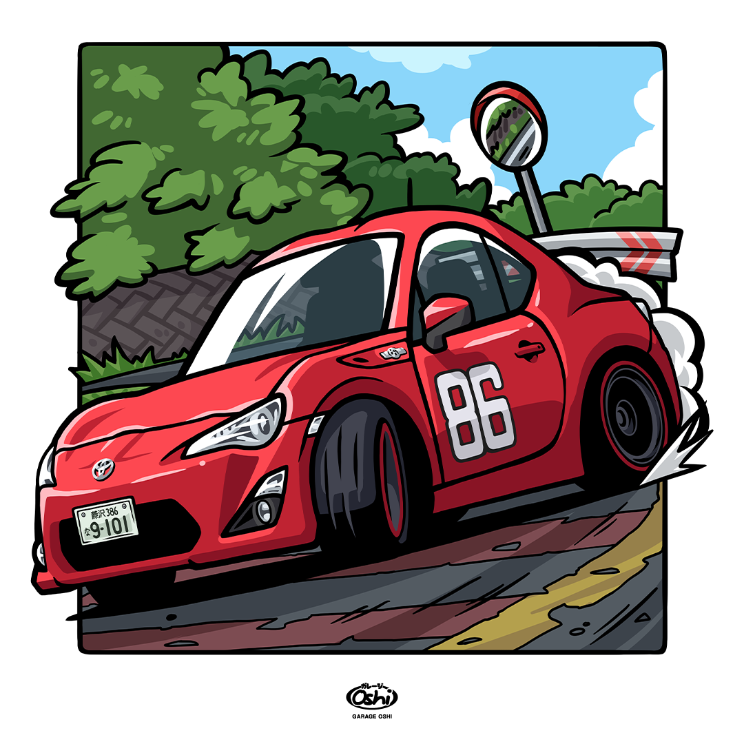 MF Ghost - Toyota GT86 chibi car by garageoshi on DeviantArt