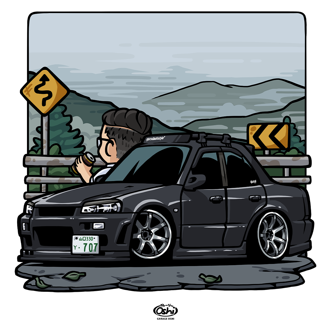 Chibi R32 Car Nissan Skyline ER34 chibi car by garageoshi on DeviantArt