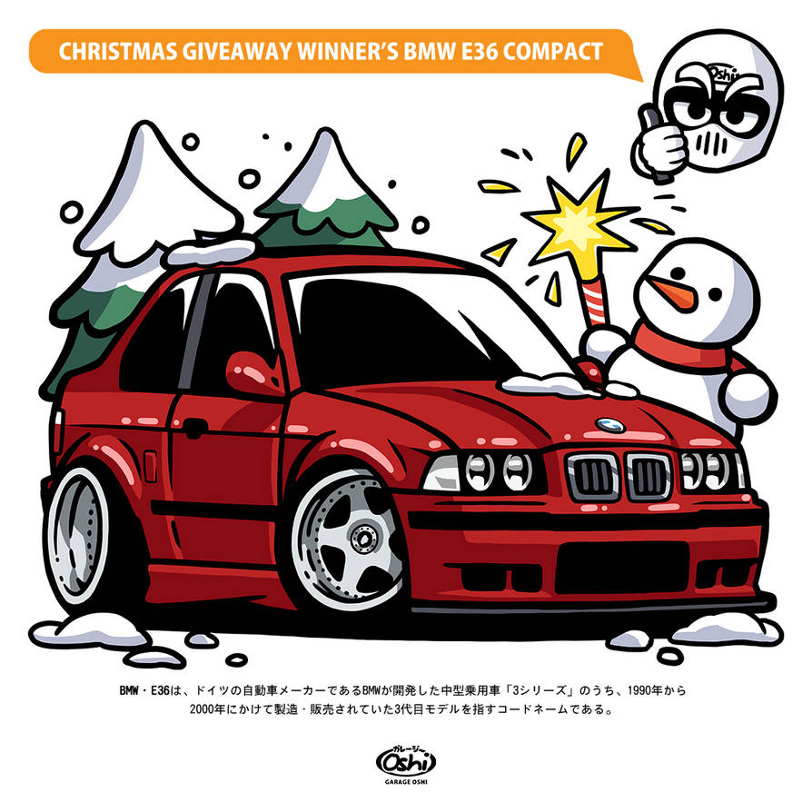 Chibi R32 Car BMW E36 328ti (Compact) chibi car by garageoshi on DeviantArt