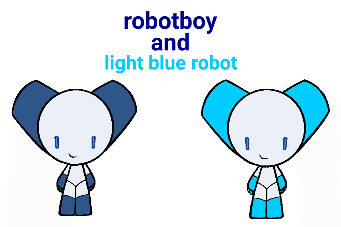 Badly Drawn Robotboy, Robotgirl and Protoboy by ErykRogocz on