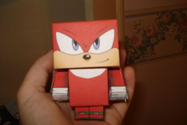 Paper Knuckles Knuckles Papercraft by NickelTier on DeviantArt