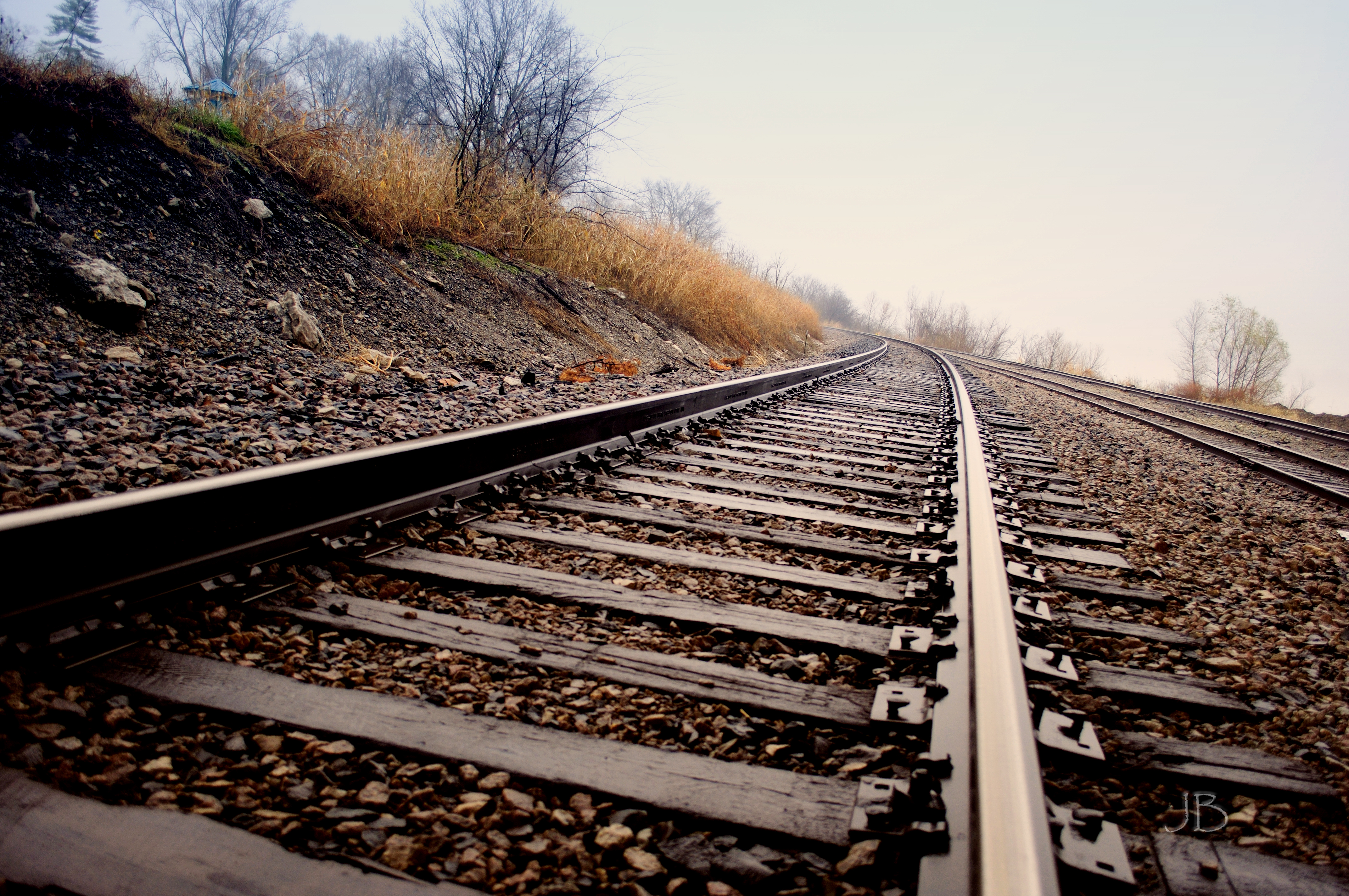 tracks of a train