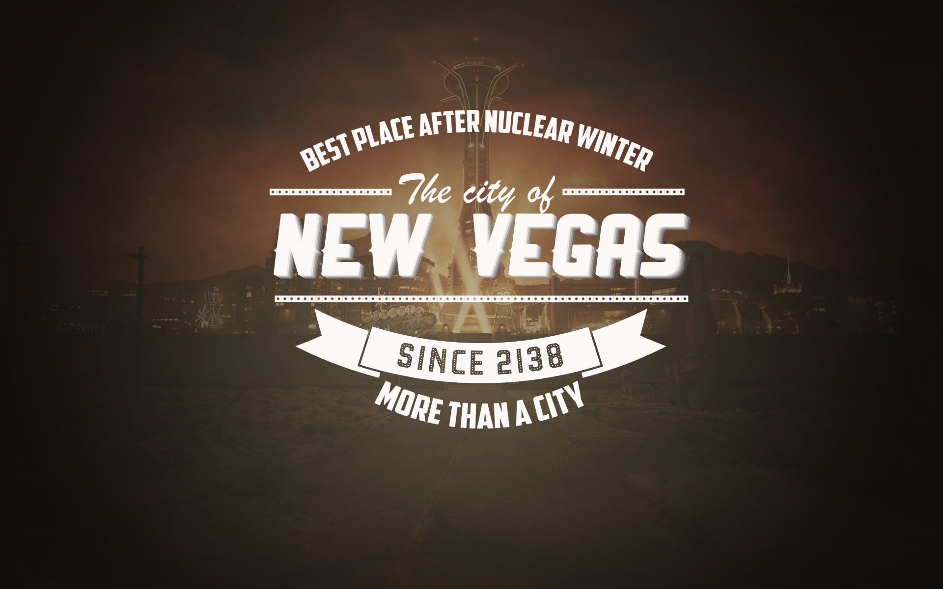 New Vegas Typographic Logo