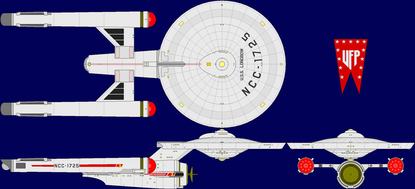 USS Longbow Multi-View by captshade on DeviantArt