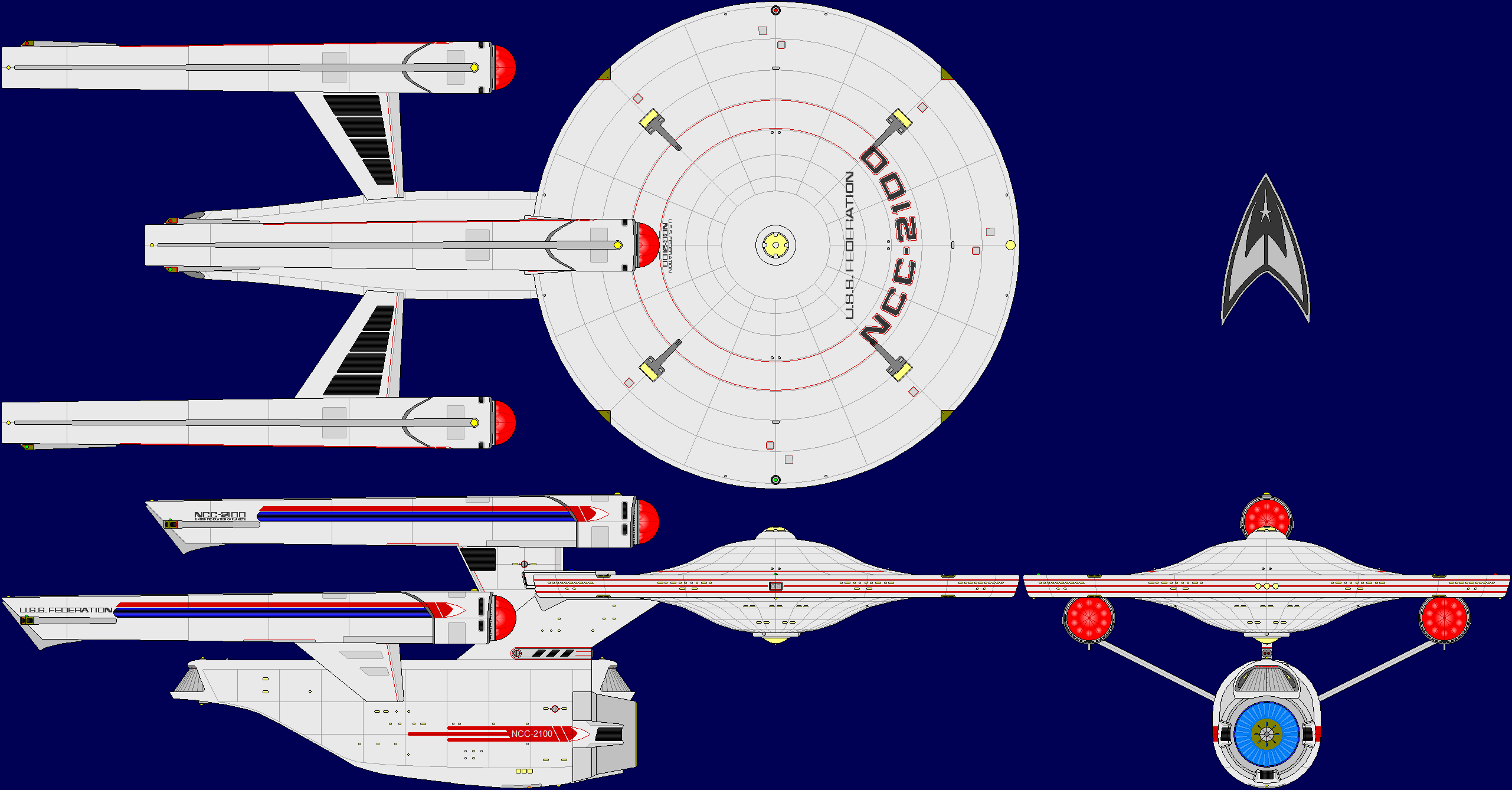 USS Fed. AU TOS Multi-View