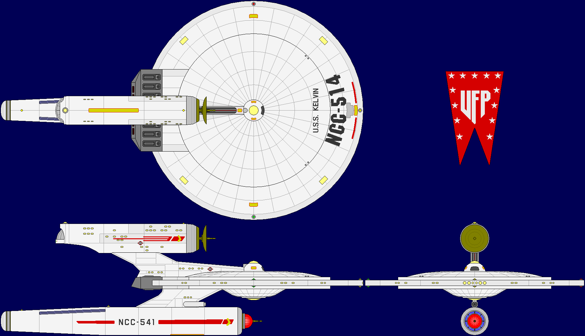 USS Kelvin Pre-TOS Multi-View