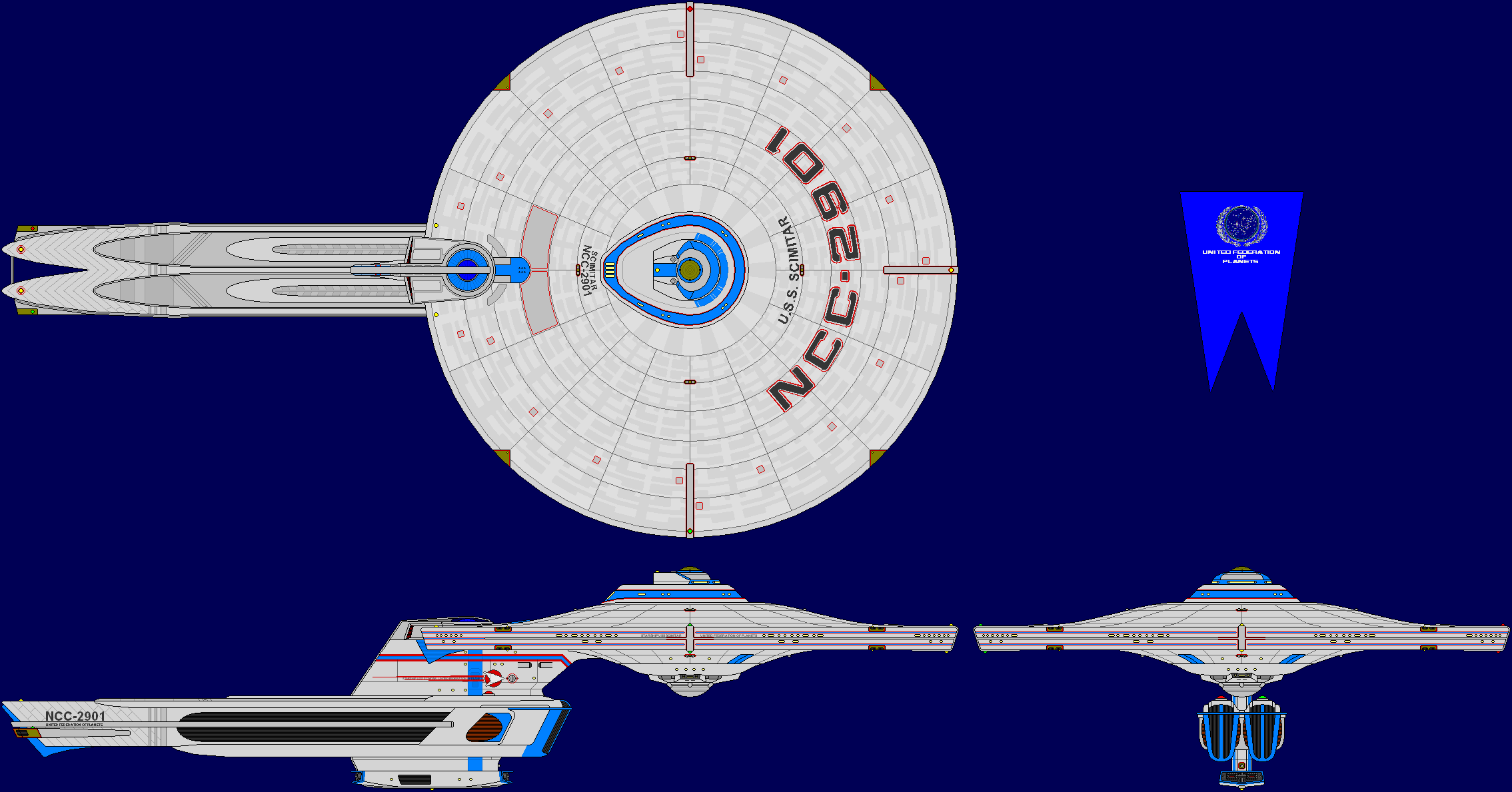 USS Scimitar Multi-View