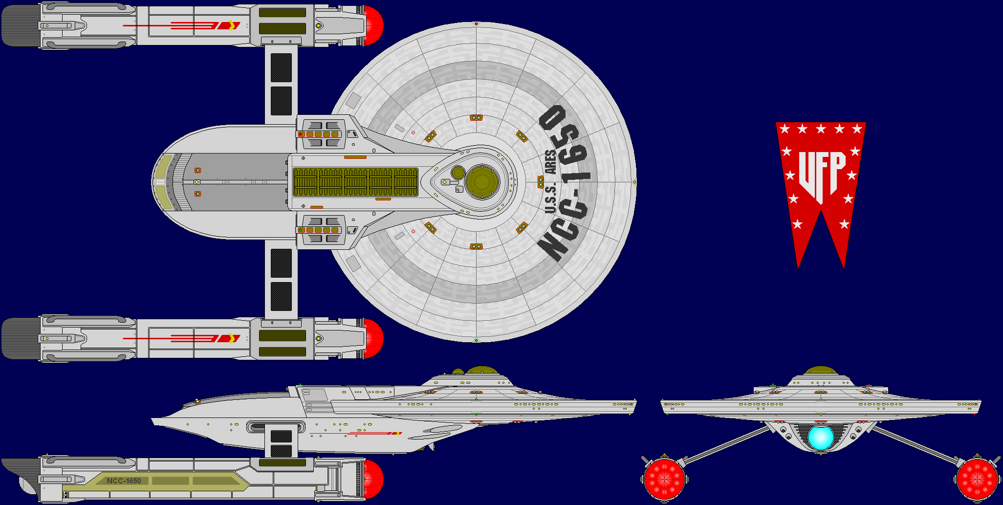 USS Ares Multi-View