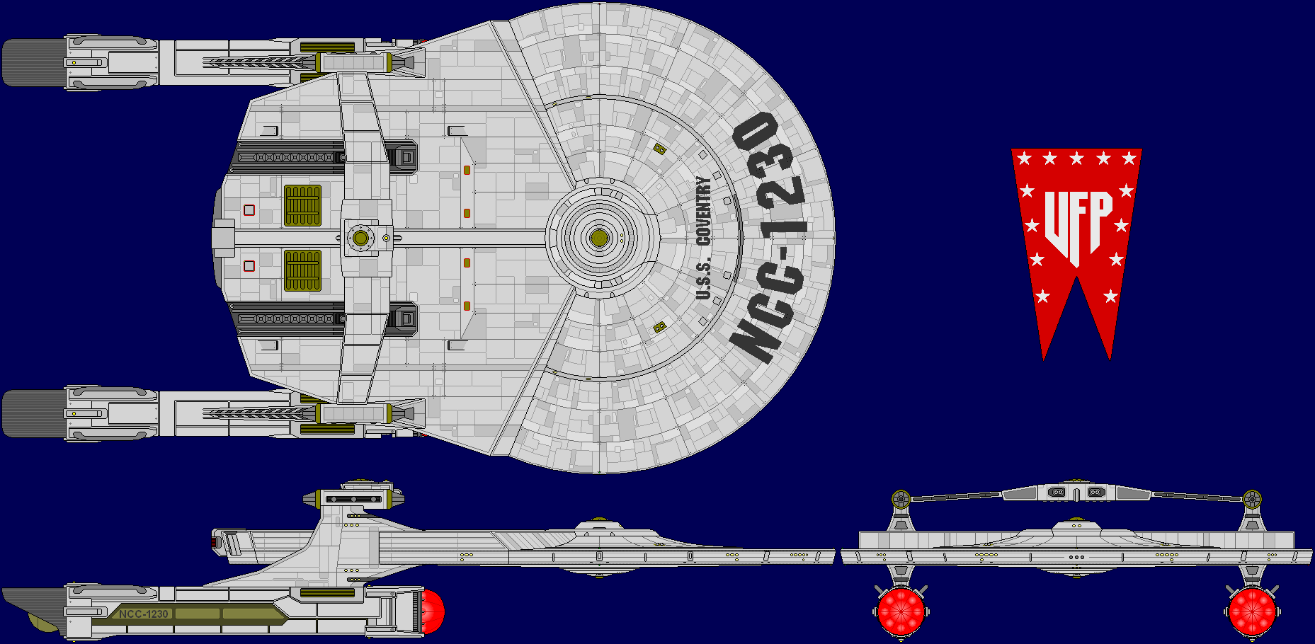 USS Coventry Multi-View