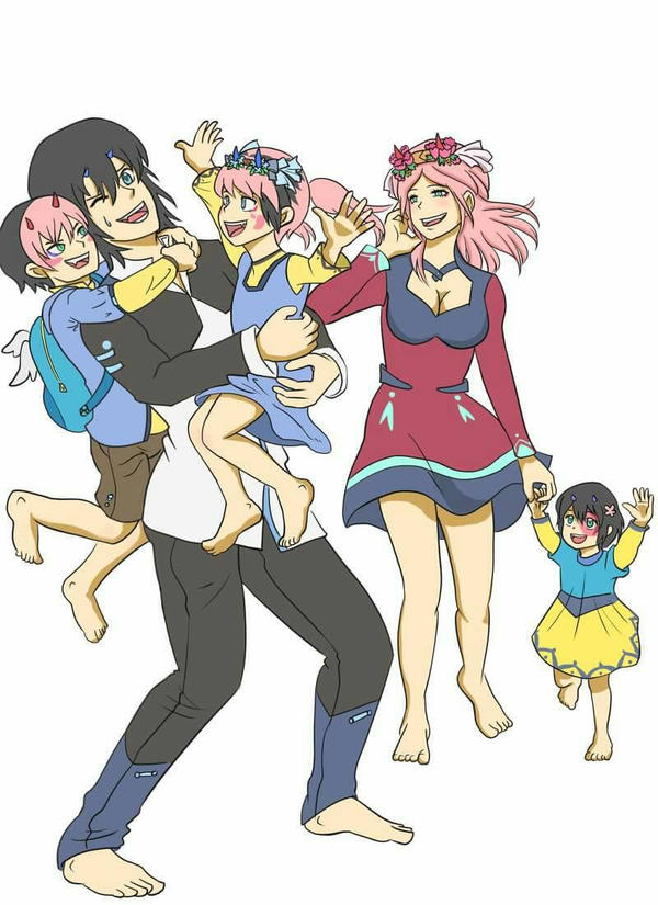 Hiro And Zerotwo Future Kids By Laiciplayspiano On Deviantart