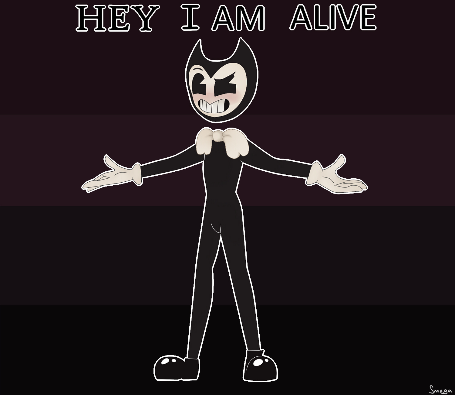 Hey !!! I am Alive - Bendy and the ink Machine