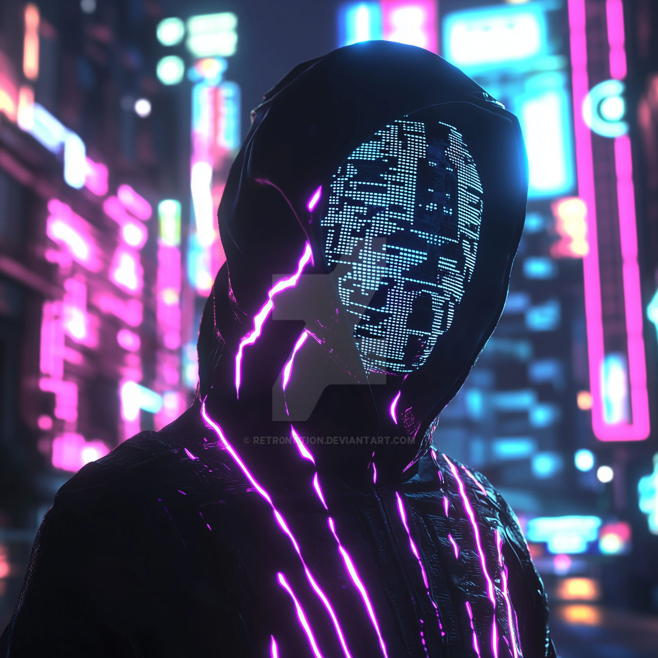 The Neon Code: BYTE Emerges by retr0nation on DeviantArt