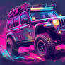 Off-Road Beast in Synthwave Hues